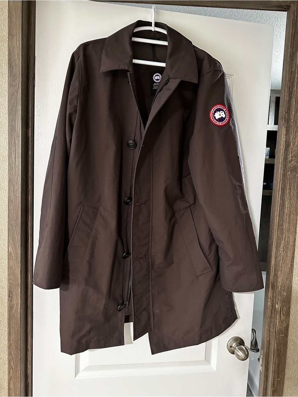 Canada Goose Men's Brown Single-Breasted Coat